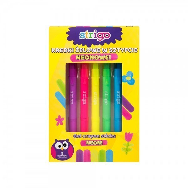 GEL PENCILS 5 COLORS NEON STRIGO PILOT SSC119